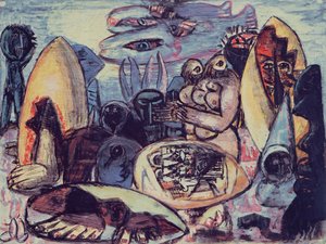 Fantastinen maisema 作： Max Beckmann