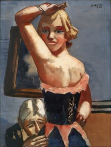 クロークルーム 作： Max Beckmann