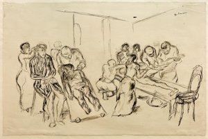 大きな手術室 作： Max Beckmann
