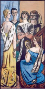 女性の大きな画像（5人の女性 作： Max Beckmann