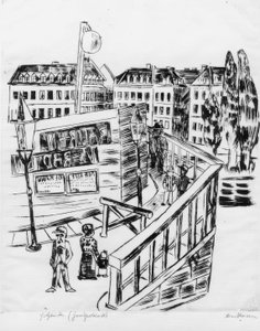 木製ブリッジ 作： Max Beckmann