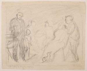 II [2次] ゼク家似顔絵下絵 作： Max Beckmann
