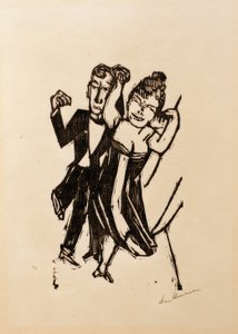 踊る小さなカップル 作： Max Beckmann