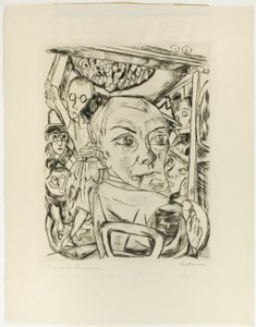 クイーン・バー（セルフ・ポートレート 作： Max Beckmann