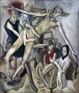 Laskeutuminen ristiltä. Max Beckmannin (1884-1950) maalaus öljy kankaalle 作： Max Beckmann