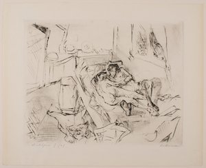 Lovers I、ポートフォリオ「Faces」のプレート 4 作： Max Beckmann