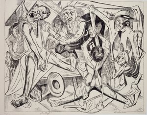 マレパトルス、Max Beckmann (1884-1950) 作、リトグラフ。 20世紀ドイツ。 作： Max Beckmann