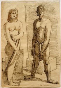 モデル 作： Max Beckmann
