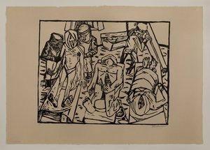 死体安置所 作： Max Beckmann