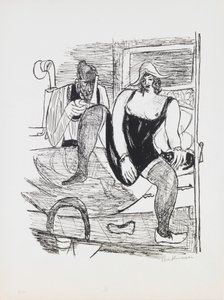 朝、ポートフォリオ「Day and Dream」のプレート11 作： Max Beckmann
