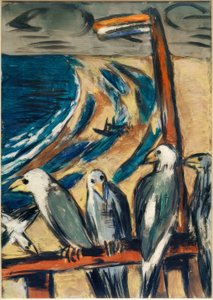 嵐の中のカモメたち 作： Max Beckmann