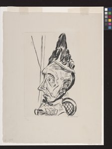 ボンネットの老婆 作： Max Beckmann