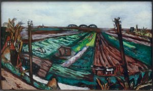 Hembrugのあるポルダー風景 作： Max Beckmann