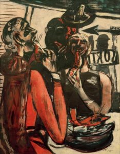 Prunier（Im Restaurant Prunier、パリ 作： Max Beckmann