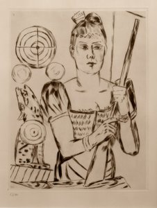 シューティングギャラリー 作： Max Beckmann