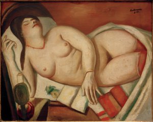 スリーピング 作： Max Beckmann