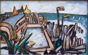 キャップマーティンスイミングプール 作： Max Beckmann