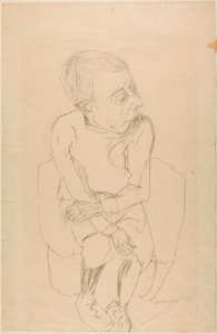 座ったままの少年 作： Max Beckmann