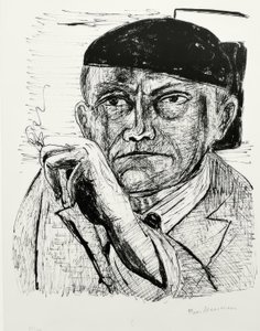 セルフポートレイト 作： Max Beckmann