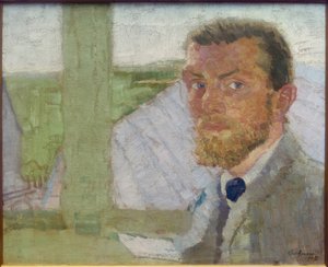 セルフポートレイト 作： Max Beckmann