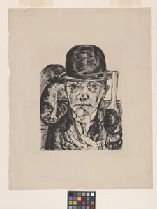 Omakuva Bowler Hatissa 作： Max Beckmann