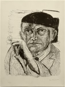 セルフポートレート 作： Max Beckmann