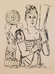 シューティング ギャラリー、ポートフォリオ「Annual Fair」のプレート 4 作： Max Beckmann