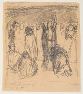 山上の垂訓のスケッチ 作： Max Beckmann
