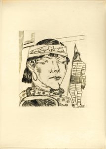 スネークレード、ヤールマルクトのプレートテン 作： Max Beckmann