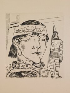 Snake Lady、ポートフォリオ「Annual Fair」のプレート 10 作： Max Beckmann