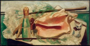 ピンクシェルのある静物画 作： Max Beckmann