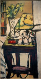 ナイトランプのある静物画