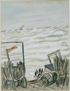 満潮時のビーチ 作： Max Beckmann