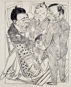 マックス・ベックマン (1884-1950) 作、リトグラフ。 20世紀ドイツ。 作： Max Beckmann