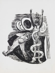 The Fall of Man、ポートフォリオ「Day and Dream」のプレート 14 作： Max Beckmann