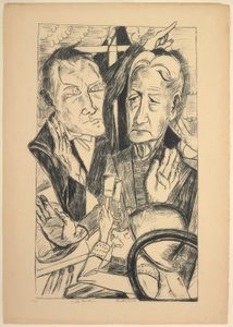 家族」、「Die Hölle」の11枚目のプレート 作： Max Beckmann