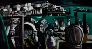 ジェノヴァの港 作： Max Beckmann