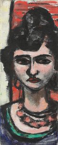 イタリアの女性; イタリアネリン 作： Max Beckmann