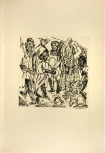Jahrmarkt』のプレート9「The Negro Dance 作： Max Beckmann