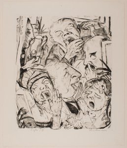 The Yawners、ポートフォリオ「Faces」のプレート 7 作： Max Beckmann