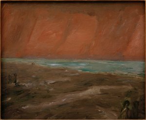 ジメジメした夜の海辺 作： Max Beckmann