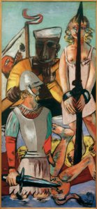 誘惑 (聖アンソニーの誘惑) 作： Max Beckmann