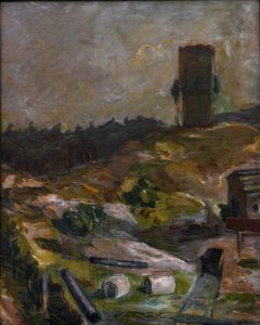 ハームスドルフの給水塔 作： Max Beckmann