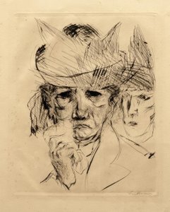 泣いている女性 作： Max Beckmann