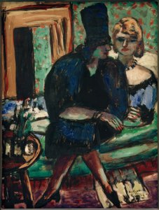 ソファに座る二人の女性 作： Max Beckmann