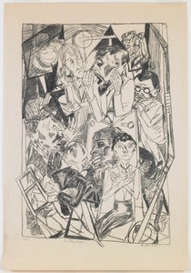 プレート 6: イデオロジスト 作： Max Beckmann