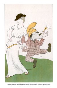 Rudyard Kipling氏は、爆破された噴水で1日を開花させます... 1904年。 作： Henry Maximilian Beerbohm