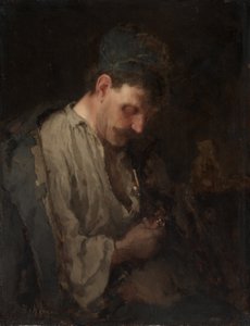 男の肖像 1890年代初期（油彩・パネル） 作： Max Bohm
