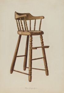 ベビーハイチェア、1938年 作： Max Fernekes