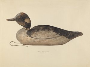アヒルのデコイ、1937年 作： Max Fernekes